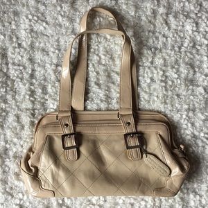 Vintage 90’s genuine leather tan shoulder bag